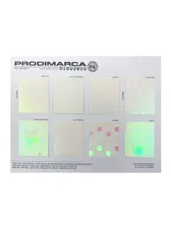 MUESTRARIO PRODIMARCA CARTULINA "IRIDISCENTE" LASER REFLEX TONE BLUE-RED