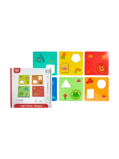 JUEGO DIDACTICO 'KC' FORMAS Y CUERPOS DE LOGICA P/2 AÑOS O +.JG.1kt.11pz.MADERA/CHAPEC