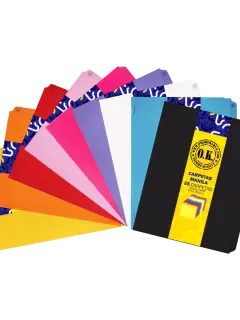 CARPETA MANILA `OK` C/GRAPA-FACIL 180GR.PQ.25PZ.SIN GANCHO 235X295MM