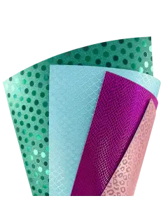 FOAMY (EVA) ESTAMPADO ESCARCHADO `OK` MICRO-FANTAS.PQ.10PZ.30X40CM