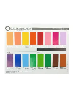 MUESTRARIO PRODIMARCA CARTULINA "DOBLE FAZ" REVERSO SULFATO FV COLOR BRILLO
