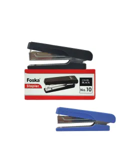 ENGRAPADORA ESCRITORIO.`FK` COLOR BRILLO CJ.1PZ.9X4.3X2.2CM.10 HOJAS.P/GRAPA MINI N.10