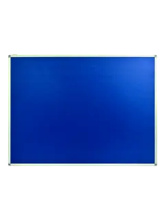 CARTELERA-FIELTRO `OK` 120X90CM.CJ. 5PZ.MARCO ALUMINIO PAÑO AZUL
